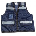 1279-BS-CID Blue Mesh Class 2 Premium Vest with Clear ID pocket